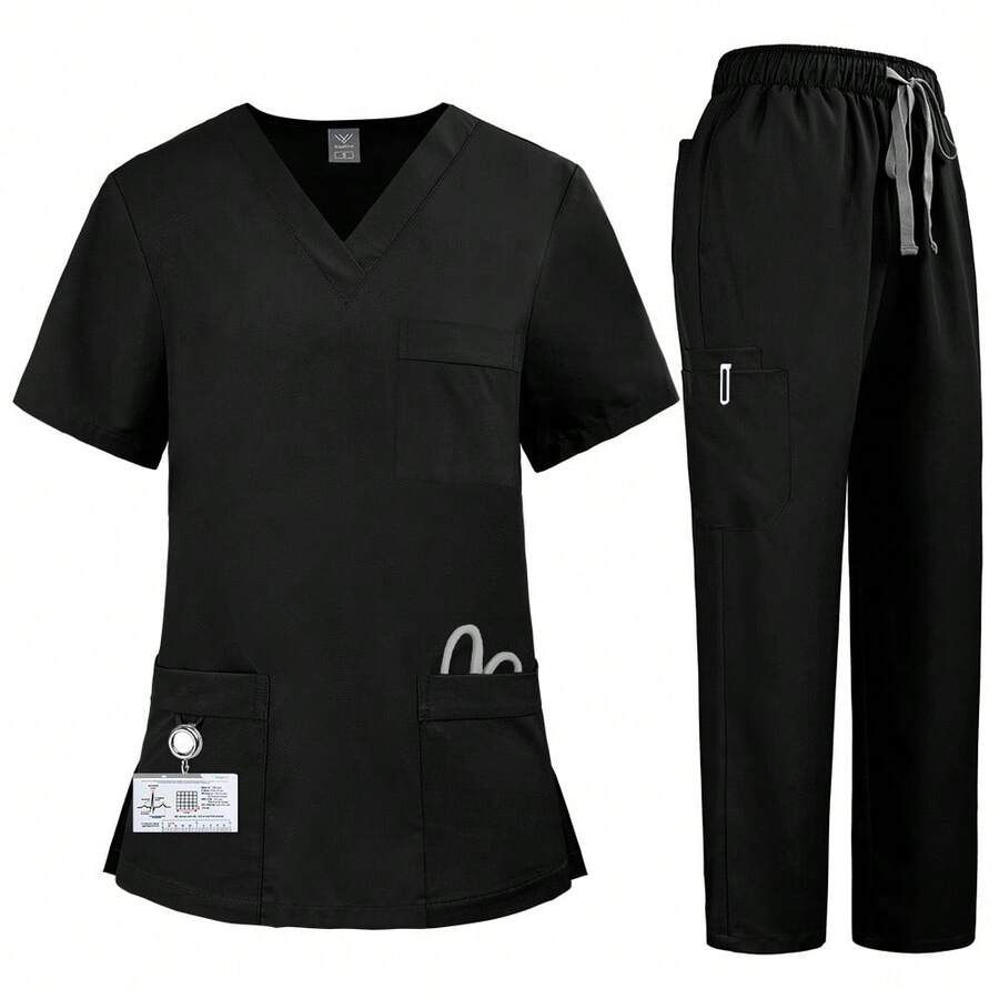 Scrub Sets - Black - View 1