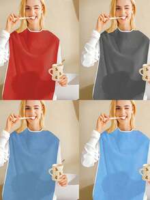 Set de 4 baberos grandes para adultos, baberos de tela tipo toalla para el cuidado de ancianos - Multicolor - Ver 19