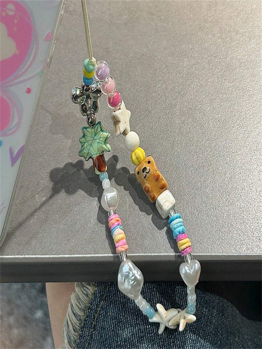 Cordón para teléfono con diseño de palmera adorable, pulsera con diseño de cachorro adorable, correa anti-pérdida para cámara CCD, accesorios de llavero