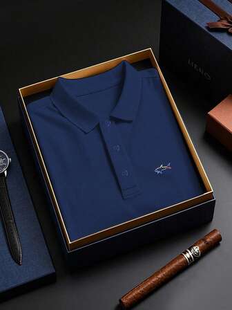 Polo a manica corta ad asciugatura rapida e alta prestazione per uomo, realizzata in tessuto in piquet Premium | Alta qualità-prezzo | Di moda | Casual e confortevole | Polo versatile da golf | Polo casual elegante per ufficio, stile monocolore