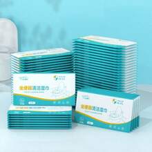 Hotel Public Restroom Toilet Seat Cleaning Wet Wipes, Portable Small Pack Single-Piece Wet Toilet Paper Tissues. Butt Cleaning Wet Toilet Paper For Men And Women, Used For Daily Cleaning Wet Wipes.