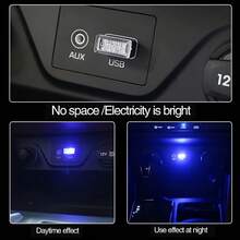 1 đèn LED mini cắm USB trang trí nội thất ô tô, đèn ngủ USB, đèn trang trí xe hơi, bộ đèn trang trí, đèn LED nội thất xe hơi, có các màu trắng, xanh dương, đỏ và hồng, món quà tuyệt vời nhất dành cho phụ nữ - hoàn hảo cho mẹ, bạn gái, bạn bè và đồng nghiệp, phù hợp cho nhiều dịp: sinh nhật, Giáng sinh, Ngày lễ tình nhân, Ngày của Mẹ, lễ tốt nghiệp, Lễ Tạ ơn, Halloween, v.v. Phù hợp với hầu hết các loại xe sedan/SUV và các loại xe khác. - Nhiều màu - Xem 4