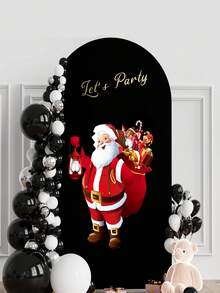 3pcs/Christmas Arch + Black Background Cover 5.9ft Spandex Stretch Fit Model,Wedding Arch Stand Cover Domed Design Chiara Arch Cover Stretchy Background Fabric Suitable For Winter Holiday Birthday Party Special Ceremony Banquet Decoration Wide Use - Multicolor - View 6