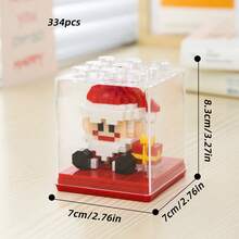 Santa's Cottage, Santa Claus, Christmas Tree, Train, Snowman Micro Particle Building Blocks, Creative Gift, Reindeer Assembly Blocks - Educational ABS Toy Box Packaging, Best Holiday Gift, Indoor Decoration, Christmas Decoration, Adult Building Blocks, Cottage, Gift, Christmas Train Set, Christmas Decoration, Building Blocks, Christmas Decoration, Living Room Christmas Hanging Decoration, Tabletop Decorative Ornament, Ideal Creative Christmas Gift For Family And Friends. - Multi-colored Santa Claus Tree House - View 34