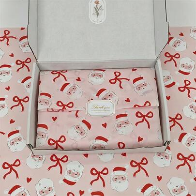 60/30/10 Julpepparkaksgubbe Silkespapper - 20x34 tum Pepparkaks- och prickdesign, Lätt skyddande förpackning, Jultomten, Julstrumpor, Ljus, Julgranslöv, För presentinslagning, Skydd av ömtåliga föremål, Juldekorationer (polkagrisränder, Blå stjärnor), Pepparkaksdekorationer, Julinslagning, Julstil, Jultematryck, Säsongsinslagning, Juldekorationer, Festplanering Jul Juldekorationer Julpyjamas Julklappar Juldekoration