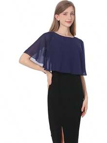 Chiffon Lace Shawls And Wraps For Brides - marino - 查看 4