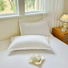 1 Stück einfarbiger, weicher und bequemer Bettrock, einfarbiger, weicher, gebürsteter Bettrock, geeignet für Zuhause und Schlafzimmer, für alle Jahreszeiten - Simple Series-Grün - Übersicht 6