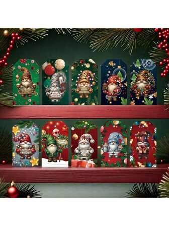 Drewniane ozdoby świąteczne – zaprojektowane z Mikołajem i reniferami, odpowiednie na dekoracje imprezowe, choinkowe, ogrodowe, ogrodowe, imprezowe, do ogrodu, jako świąteczne gadżety, idealne prezenty dla rodziny i przyjaciół