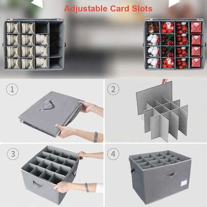 Shoe Storage Box For Closet Foldable Shoe Storage Organiser Containers With Clear Lid And Reinforced Handles – Fits 16-Pair Slippers Space-Saving Shoe Organiser Bin For Closet (Gery)