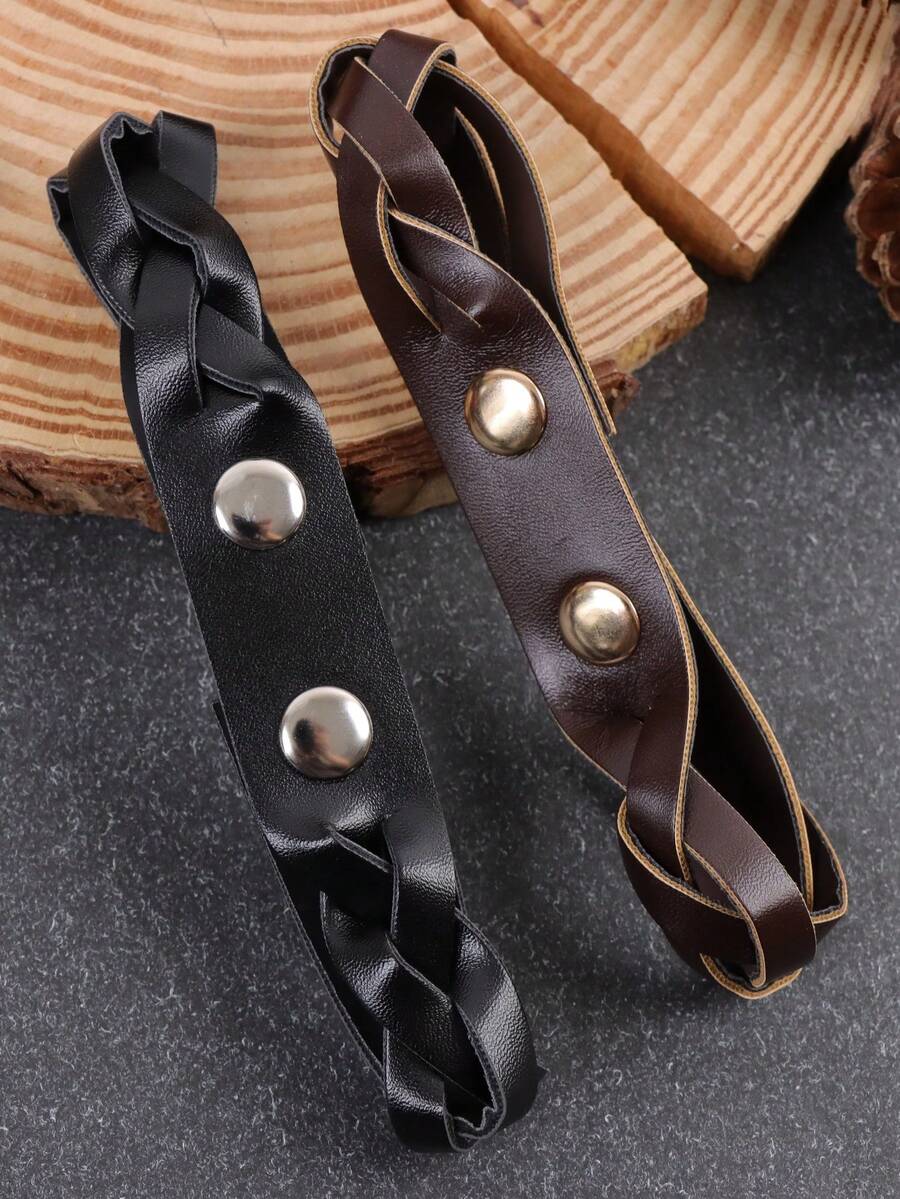1 PC Medieval PU Leather Whip Holster Accessories Belt Whips Holder Halloween Cosplay Costume Prop Carnival - Multicolor - View 1
