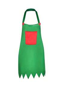 1 Bộ tạp dề yêu tinh và mũ ông già Noel Giáng sinh, 3 món Phụ kiện trang phục nhà bếp ngày lễ, Đồ dùng tiệc Giáng sinh, Màu xanh lá cây lễ hội với túi màu đỏ, Chất liệu bền - Trang trí theo mùa, Trang trí tiệc tại nhà, Đồ dùng nhà bếp Giáng sinh - Nhiều màu - Xem 9