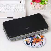 80-Disc CD/DVD Storage Case - Moisture-Proof Album Organizer With Protective Sleeves, Portable Media Storage Box For CD/DVD Disc Collection, Durable Hard Shell Case, Space-Saving Design, 80-Disc CD/DVD Storage Case Moisture-Proof Hard Shell Shockproof Dustproof Scratch-Resistant Protective Sleeves Anti-Static Lining Quick Access Portable Media Storage Box Space-Saving Design Disc Collection Home Office Travel Collector's Gift - Multicolor - View 9