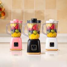 Mini Portable Fruit Juicer Blender, LED Display Smoothie Maker, USB Rechargeable Crushed Ice Machine For Milkshake & Fresh Juice