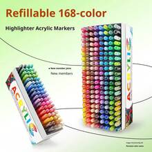 168 Colors Gel Pen Set, 1mm Fine Point, Quick Drying & Smooth, Includes Ballpoint Pens, Drawing Pens, Highlighters & Markers, Stackable Refills, Suitable For School, Office, Drawing, Journaling, Back To School, Easter, Christmas, Birthday Gift, Professional Art Use