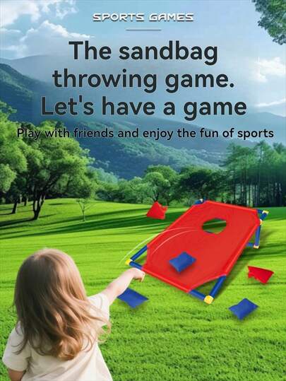 Kids Beanbag Toss Board - Sturdy Tubular Frame And Thick Fabric, Tear-Resistant, Suitable For Home, Indoor, Outdoor, Park And Garden Use. A Fun Parent-Child Interactive Sports Toy For Throwing And Leisure, Perfect Birthday/Christmas Gift For Boys And Girls.