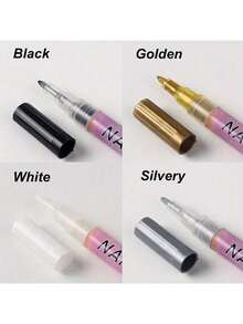 1 支装白色美甲绘图笔涂鸦防水绘画描线记号笔指甲修甲装饰工具 - 彩色 - 查看 3