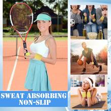 12 Pcs Sports Wristbands Sports Absorbent Wristband Wrist Athletic Sweat Bands