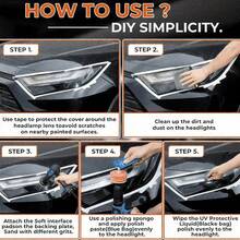 汽车大灯修复抛光套装，大灯划痕去除剂，修复清洁膏，去除氧化物，大灯抛光液，汽车配件