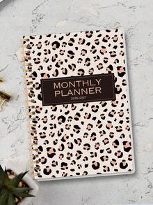 1pc 2026 Jan-2027 Dec A5(5.7" X 8") Weekly& Monthly Planner,Time Visualization,Daily Agenda Journal,Monthly Planner Academic Year Notebook,Improve Work Efficiency,School & Office Supplies Men Gifts Stocking Stuffers