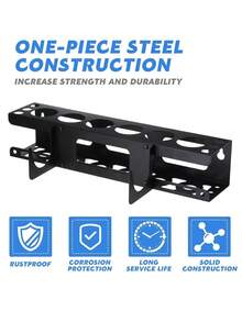 Soporte para pistola de calafateo - Base horizontal organizador de sellador con estantes prácticos, montado en la pared para el garaje y el espacio de trabajo