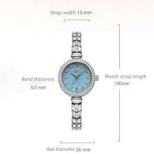 1pc Women's Elegant Luxury Fashion Mermaid Tail Chain Quartz Watch, Fashionable Niche Lightweight Luxury Ladies Watch With Rhinestones, Suitable For Daily Wear, Birthday/Holiday Gift