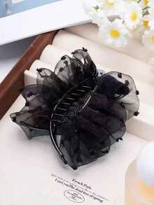 Elegant Bow-Adorned Hair Claw Clip: Non-Slip Design, Suitable For Ponytails, Perfectly Matching Bun Hairstyles - An Ideal Choice For Women And Girls, Hair Clips, Hair Accessories,Hair Clips Hair Accessories For Women Hair Clips For Women,Claw Clips - 彩色 - 查看 7