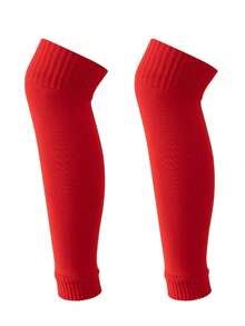 5双随机男士足球袜带护腿，男士长腿护具，防滑、减震、舒适透气运动袜，适合男士户外篮球训练、运动和户外活动