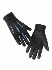 1pc New Windproof Waterproof Warm Motorcycle Winter Riding Gear Cycling Full Finger Touchscreen Gloves For Men - Multicolor - View 9