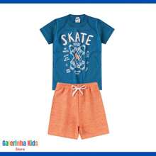 10-Piece Children's Boy's Youth Summer Kit 5 Blouses + 5 Shorts 1 To 14 - Multicolor - View 5