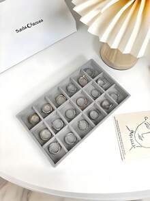 1pc, 7 Compartments 5 Layers Velvet Jewelry Box Drawer-Style Jewelry Box Ring Box Earring Storage Box Drawer-Style Jewelry Storage Box,3 Layers Clear Plastic & Velvet Drawers Jewelry Storage Box