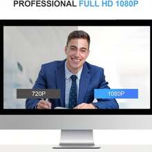 Rechargeable 1080P FHD Camera With 32GB Memory Card - Plug And Play - No WiFi Setup Required - USB Camera, Ideal For Pet Caregivers, Home, Office, And Warehouse - Black - View 3