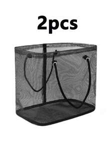 1pc Mesh Draining Basket, Foldable Storage Basket, Suitable For Summer Swimwear Series - Multicolor - View 12