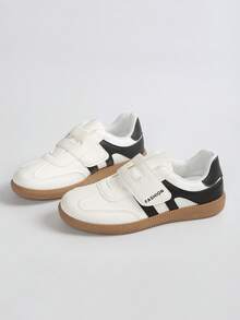 Giày thể thao chạy bộ nhẹ thời trang thường ngày cho nữ cỡ lớn 36-41 mới dành cho học sinh - Đen và trắng - Xem 2