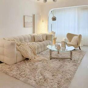 Multi-Colored Plush Rugs. Softness And Style For Your Home. Size 150 X 200 Cm