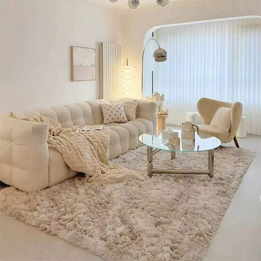 Multi-Colored Plush Rugs. Softness And Style For Your Home. Size 150 - 卡其色 - 查看 1