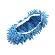 Floor Cleaning Slipper Shoes - Removable Washable Chenille Mop Slippers For Hands-Free Mopping, Machine Washable Scrubbing Slippers For Hardwood Tile Floors, Home Cleaning Footwear For Dry/Wet Dust Mopping