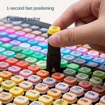 24/30/36/60/80/120 Colores Marcadores de Arte Permanentes de Doble Punta, Adecuados para Adultos, para Pintar, Bosquejar, Dibujar, Hacer Diarios, Tomar Notas, Planificar, Útiles Escolares, Regalos y Sorpresas de Navidad, Día de San Valentín y Cumpleaños