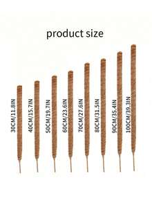 1 pezzo Palo di muschio in fibra di cocco per piante Monstera, supporto flessibile per piante, sostegni per piante da interno, palo di supporto in fibra di cocco per piante, palo di muschio Monstera per la crescita di piante rampicanti