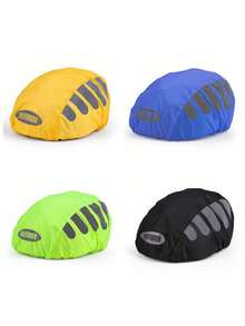 1pc Bicycle Helmet Cover With Reflective Strip Cycling Cap MTB Road Bike Helmet Protection Cover