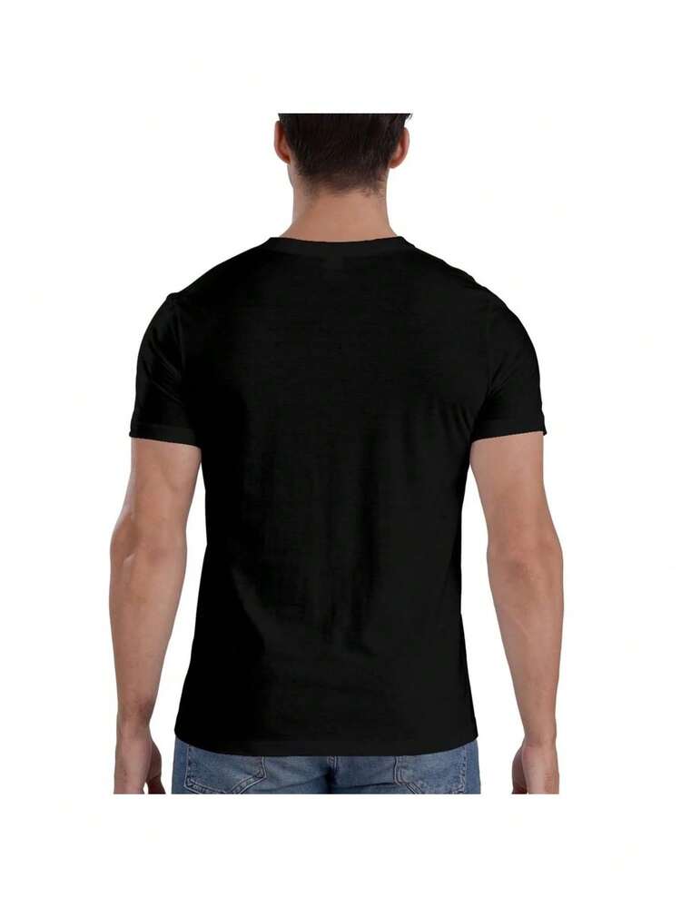 Men T-Shirts - 黑色 - 查看 3
