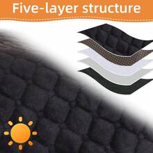 1件装冬季宠物床垫，防水，绒面，石墨烯内衬，保暖隔热，柔软舒适，防潮隔热，底部防滑，适用于产房、笼子、室内/室外、汽车、小型/中型/大型犬猫，节日礼物，可机洗可重复使用，抗撕裂。 - 彩色 - 查看 5