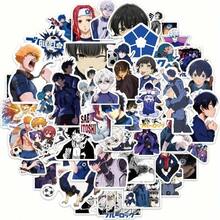 50 Blue Prison Anime Stickers, Vinyl Cartoon Decals, Reusable, Self-Adhesive, Irregularly Shaped, Suitable For Water Bottles, Laptops, Scrapbooks, Skateboards, Phone Cases, Suitable For Users 14 And Over - 50件 - 查看 6