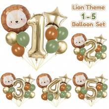 Bộ 11 bóng bay hình sư tử khổng lồ, kích thước 32 inch, màu trắng và vàng, thích hợp trang trí tiệc sinh nhật chủ đề động vật, tiệc tiết lộ giới tính, trang trí bóng bay chủ đề rừng xanh, kỷ niệm, Giáng sinh, Tết Nguyên đán và nhiều dịp khác. - Chùm bóng bay bạch kim cỡ trung Lion - Xem 6