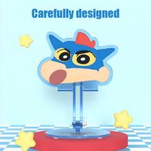 蜡笔小新多功能手机平板支架-超可爱亚克力折叠支架可调节角度｜活力“Biu~Biu~”治愈系小伙伴，用可爱治愈每一刻！ - 藍色 - 查看 6