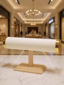 1pc Luxury Jewelry Stand Organizer Display Rack For Flea Market Booth Trinkets, Watches,Bracelet,Bracelets, Multipurpose Use, Perfect Holiday & Birthday Gift - Beige - View 2