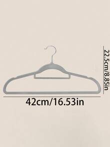 10pcs Plain Non-Slip Clothes Hanger, Simple Hadfield Steel Hanger For Home - Multicolor - View 7