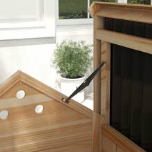 PawHut Wooden Duck House, Poultry Coop With Double Doors, Openable Roof - Màu vàng - Xem 7