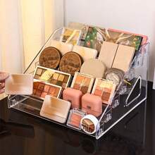 1 suport acrilic pentru cosmetice, raft de depozitare cu mai multe niveluri pentru parfum, îngrijirea pielii, articole de machiaj, suport robust în formă de piramidă pentru sufragerie, baie, dormitor, decor pentru casă