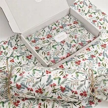 60/30/10 圣诞姜饼人薄纸 - 20x34 英寸姜饼和波尔卡圆点设计、轻质保护性包装、圣诞老人、圣诞袜、灯、圣诞树叶、用于礼品包装、易碎物品保护、节日装饰（拐杖糖条纹、蓝色星星）、姜饼装饰、节日包装、节日风格、节日主题印花、季节性包装、节日装饰、派对策划圣诞节圣诞装饰圣诞睡衣圣诞礼物圣诞装饰