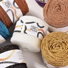 Cuerda artesanal navideña de 3.5mm en color dorado y plateado, 60m para envolver regalos, manualidades DIY, hacer bolsas, joyería y pulseras